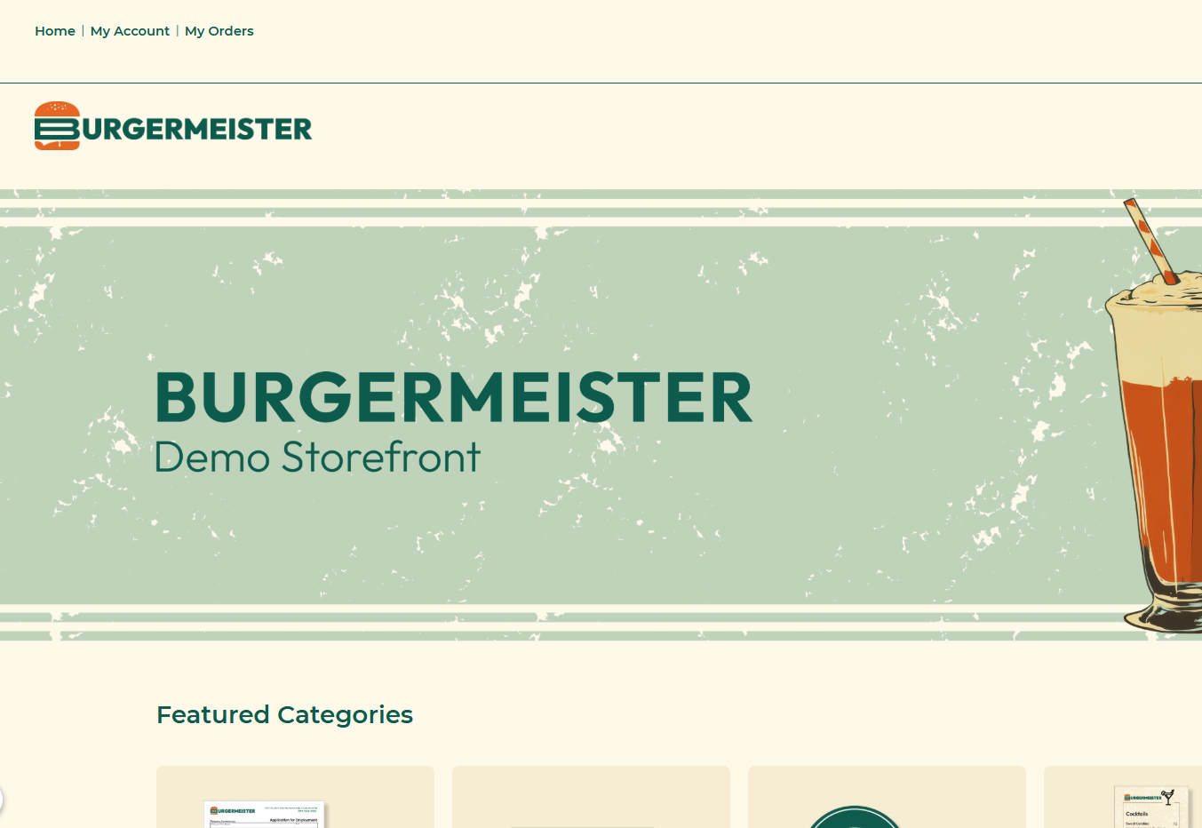 Burgermeister homepage preview